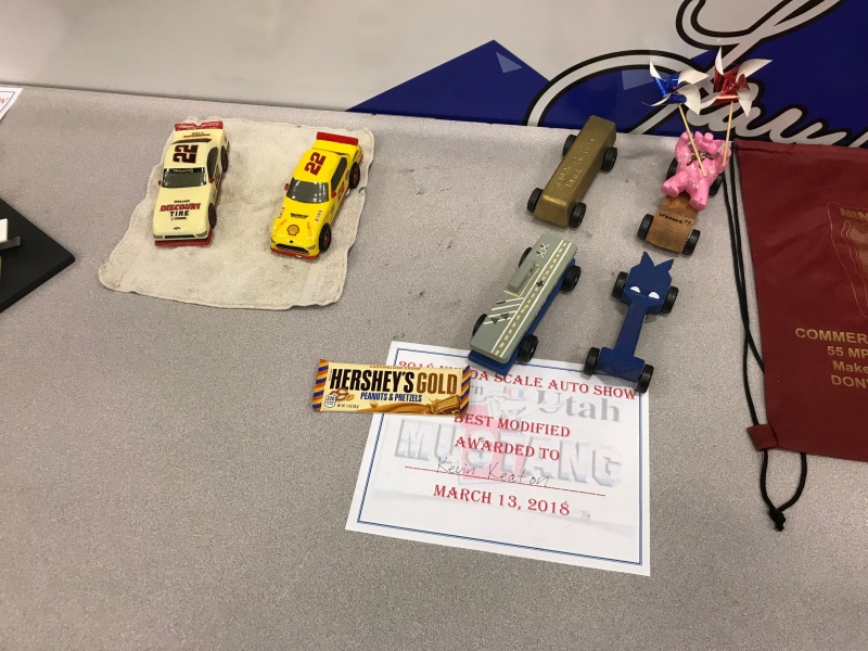 March 2018 NUMOA Meeting, Scale Auto Show, Pinewood Derby